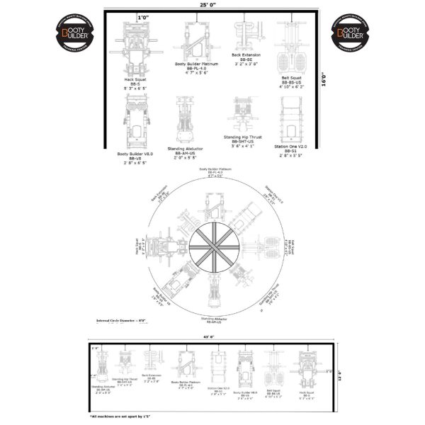 Booty Builder Zone layouts