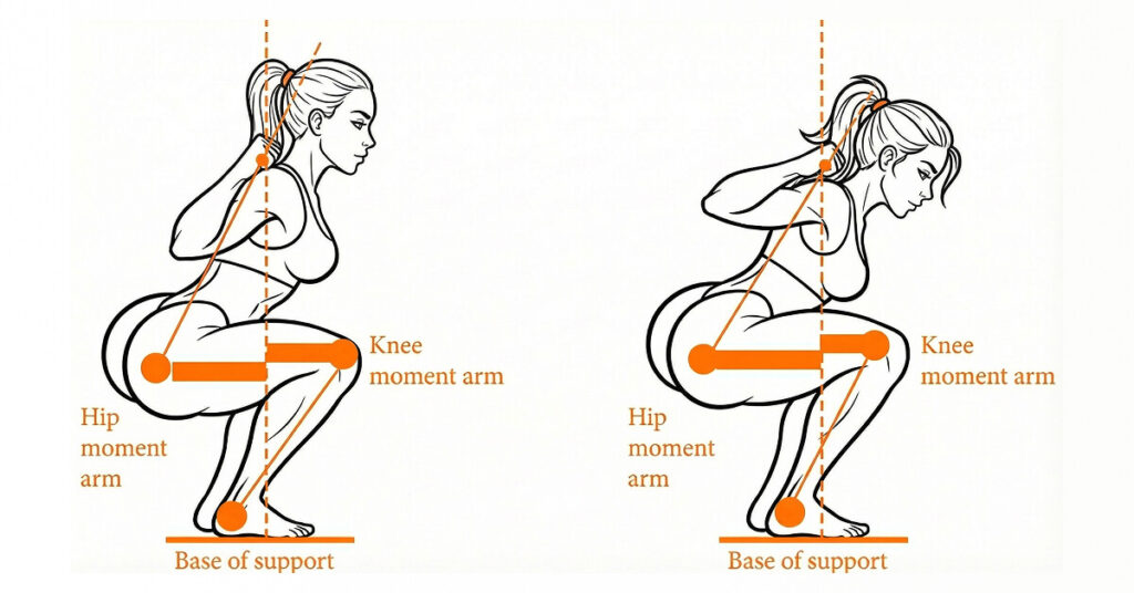 Hip joint moment arm changing with hip flexion angle under ground reaction force